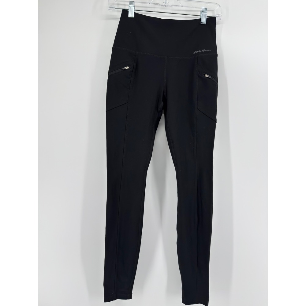 Eddie Bauer Womens XS Black High Rise Trail Leggings